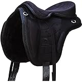 Cowboy Freemax baumlosen Sattel Pferd Kunstleder, Western Ausrüstung Steigbügel Leder