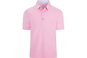 JACKETOWN Poloshirt Hombre Manga Corta con Botones Polos Transpirables Ropa Polo Camisa Hombre Secado Rápido Tenis Polo Deportivo Outdoor Golf Shirts Casual Verano M-3XL