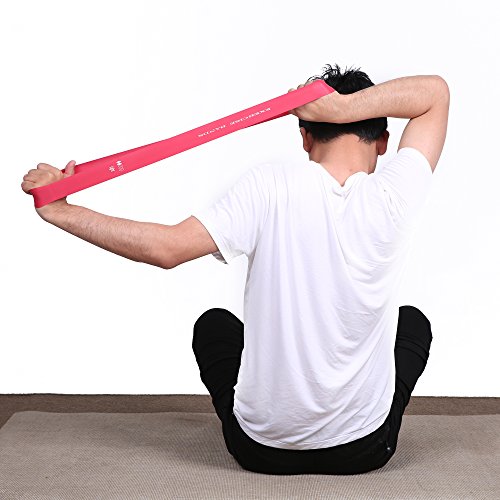 Fitnessbänder Widerstandsband 5er Set Resistance Band Loop Gummi Fitnessband Gymnastikband Übungsband Trainingsbänder Bänder für Yoga, Reha-Sport wann Beinübungen, Widerstand, Sport oder auf Reisen - 5