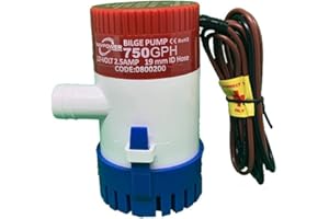 BTK POMPA DI SENTINA NAVPOWER AD IMMERSIONE 12V 750 GPH 2839 L/H DA CAMPER GIARDINO NAUTICA BARCA