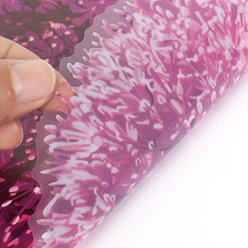 Zuhause Raum Lila Blumenmuster Wandtattoo Wandgemälde DIY Aufkleber Deko - 3