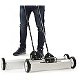 Magnetar Magnetic Sweeper - 90 cm - Magnet Broom - Rolling Magnet Sweeper - For Workshop, Yard, Floor - Magnet picking up Nails - Pickup Tool with Wheels - Magnetic Roller Broom - Heavy Duty