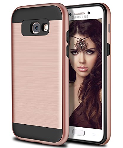 Preisvergleich Produktbild Hülle für Samsung A5 2017,Cheeringary stoßfest Handyhülle Schutzhülle Silikon Schutzhülle TPU Case für Samsung Galaxy A5 2017(Rosegold)