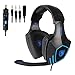 Price comparison product image SADES SA819 PC PS4 XBOX ONE Gaming headsets, 3.5mm Gaming Headphone Over-ear Headphone with Microphone In-line Volume Control