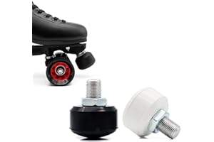 ZZYB 1 par Tapas para Patines de Ruedas, Tapones para Patín con Tornillos Roller Quad Skate Toe Stops, Tapones de Bloqueo de Freno de Patinaje de Doble Fila