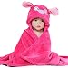 BRANDONN UltraSoft Extra Large Hotpink Premium Supersoft Unknown Animal Hooded Wrapper / Bathrobe(Hotpink Animal) RS.329.00