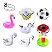 Produktbild Branger aufblasbarer getränkehalter aufblasbare getränkehalter sichere PVC 8 Stücke Pool Cup Inhaber Einhorn Flamingo Fußbar Schwimmt für Sommer Pool Party Wasser Spaß (Plus-Version)