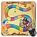 Produktbild BGLKCS Kid's Activity Mauspads,Treasure Hunt in the Adventure of the Pirate Cove Cartoon Drawing Style,Standard Size Rectangle Non-Slip Rubber Mousepad,Multicolor