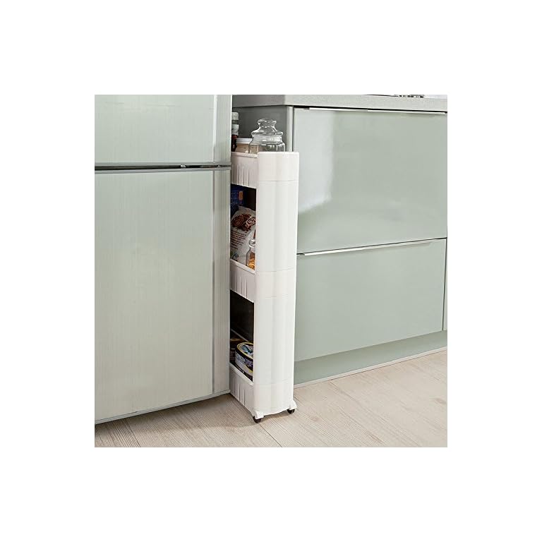 Nischenregal Küche,Nischenschrank Weiß,Küchenregal Aufbewahrung