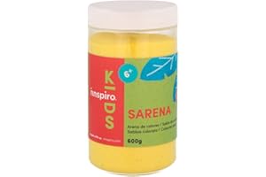 INNSPIRO Sabbia di colori giallo forte 600 g, per decorazione e artigianato