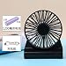 Produktbild Handheld Portable USB Fan tragbare Mini-Ventilator wiederaufladbare Student Schlafsaal Büro Schlafzimmer Kinderbett große Wind, 1200 mAh schwarz