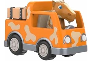 BANDAI La Granja de Zenón Vehículos de Juguete A Rodar Caballo Percherón, 12 cm, Educativo y Divertido para Niños, Promueve la Imaginación y el Juego Creativo, Materiales de Calidad