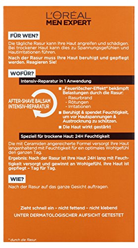 L’Oréal Men Expert Aftershave Balsam Hydra Energy reparierende After Shave Lotion pflegt nach der Rasur, 24h Anti-Austrocknung (dermatologich getestet, ohne Alkohol, schnell einziehend, fettet nicht) 1 x 100 ml - 3