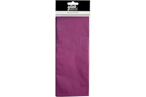 Glick 4 Sheets of Fuschia Tissue Paper, Each Sheet 750mm x 500mm when Opened, Pink Tissue Paper For Gift Wrapping and Other Arts and Crafts