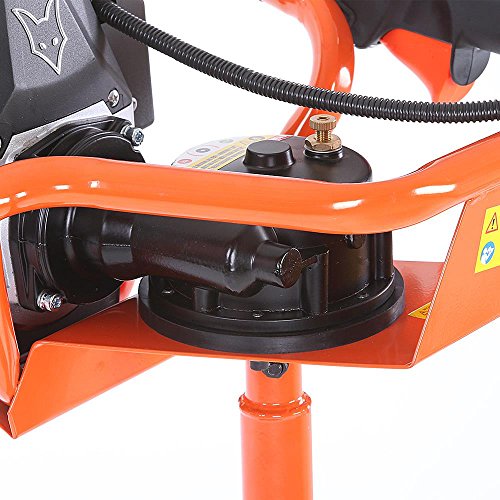 FUXTEC Benzin Erdbohrer FX-EB152 mit 3 PS, inkl. 3 Bohraufsätzen 100 / 150 / 200 mm und einzigartigem Ölkontrollfenster Erdlochbohrer Pfahlbohrer - 5