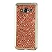 Produktbild Samsung Galaxy Core Prime SM-G360 Hülle,KSHOP Tasten Handyhülle Schutzhülle Case Cover Etui Bumper Anti-Scratch Plating TPU Silikon Rote Glänzend Glitzer Bling Shining Luxus Farbig Rahmen Gold