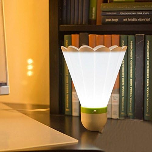 Energlite® LED Badminton Shaped Lamp Night Light LED Rechargeable table lamp,White