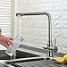 Produktbild Küchenarmatur 3-Wege-Wasserfilter Wasserhahn aus Edelstahl für kaltes, heißes Wasser und gefiltertes Trinkwasser