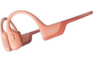 SHOKZ Auricolari OpenRun Pro a conduzione ossea, auricolari sportivi Bluetooth open-ear con microfono, cuffie wireless impermeabili IP55, autonomia 10 ore, Fascia auricolare sport, Rosa