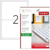 Tanex Tw-2002 Lazer Postalama, Davetiye, Kargo Işleri I&ccedil;in Her Pakette 100 Sayfa Etiket, Beyaz