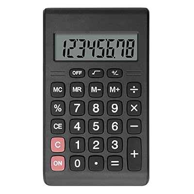 Helect Calculatrice, Helect Design Compact Fonction Standard Calculatrice de Poche (Noir)