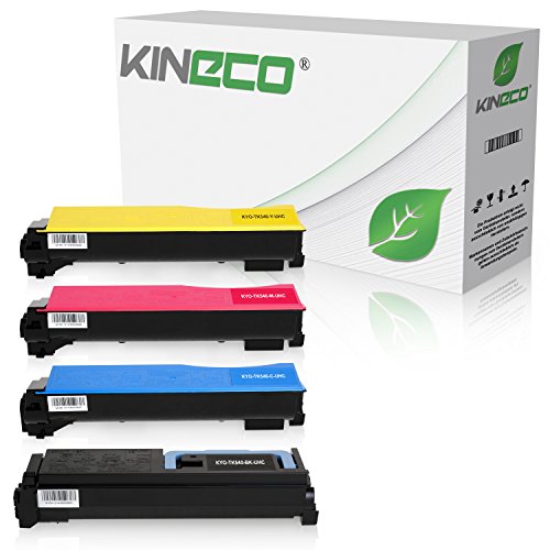 4 Toner kompatibel zu Kyocera TK-540 für Kyocera FS-C5100DN - Schwarz 10.000 Seiten, Color je 8.000 Seiten