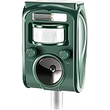 zonpor Cat Repellent, Ultrasonic Animal Repeller Solar Battery Operated Fox Deterrent Cat Scarer Repellent for Gardens