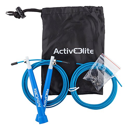 ActiveElite – Profi Springseil für Sport & Fitness – Ideal für: Boxen, Crossfit, MMA, WOD – BONUS: Transporttasche - 3