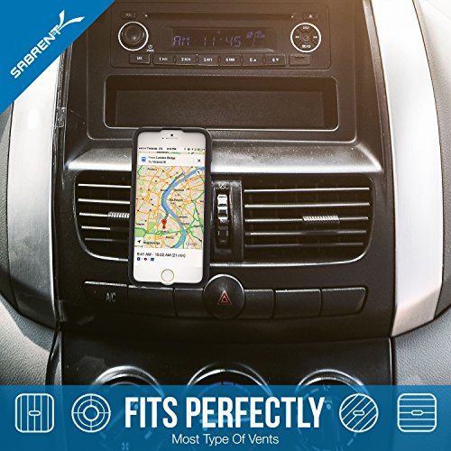 Sabrent Auto-Halterungen - Magnetische Universal-KFZ Smartphone Halterung fÃ¼r LÃ¼ftungsgitter (Air Vent) geeignet fÃ¼r ihre Handy: iPhone, Samsung, LG, Nexus, HTC, Motorola, Sony, oder GPS-GerÃ¤te, sowie andere Smartphones GerÃ¤te (CM-MGHB)