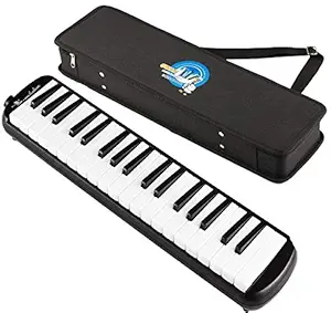 Swan 37 Key Melodica with Case (Black)