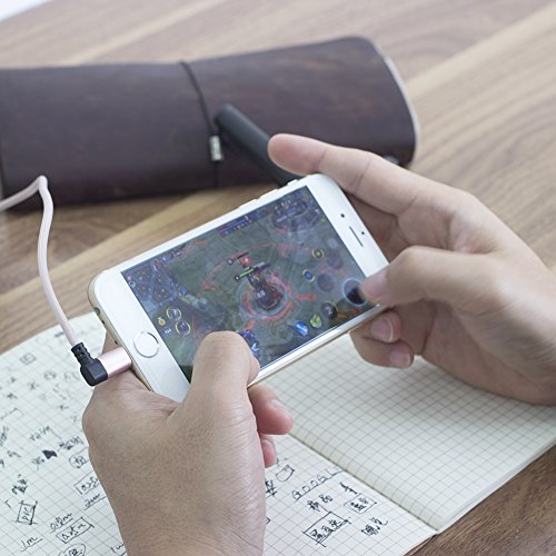 Lightning Kabel Toways iPhone Ladekabel [Apple MFi zertifiziert] 90 Grad Winkel Stecker 1.2m Nylon USB Datenkabel für iPhone 7 / 7 Plus / 5 / iPhone 6 / iPhone SE / 6 / 6 Plus / 6s / 6s Plus / 5 / 5c / 5s, iPad Pro Air Air 2 mini2 mini3 4th Gen, iPod Nano 7th Gen, DJI Mavic Pro Drone – Rose Gold - 6