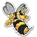 Produktbild 2 x Wespe Biene Hornet Vinyl Aufkleber Aufkleber Laptop Reise Gepäck Auto Ipad Schild Fun # 4637 - 15cm/150mm Wide