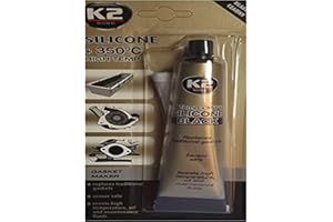 K2 Alte Temperature sigillante siliconico Dichtsi Likon, Temperatura da a + 350 °C; Nero; 85 g Tubo