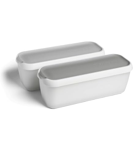 Lot De 2 Bacs à Glace Réutilisables VEGOATY – 1,5 L Chacun – Avec Couvercle En Silicone – Sans BPA