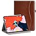 Price comparison product image Ztotop Case for iPad Pro 12.9 Inch 2018 (3rd Gen),Premium Leather Business Folio Cover,with Stand and Pocket,Support 2nd Gen Pencil Wireless Charging and Auto Wake/Sleep,Multi-angle,Brown