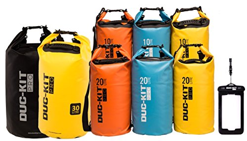 Duc-Kit Pro20L Orange Waterproof Dry Bag + Smart Phone IPX8 Case