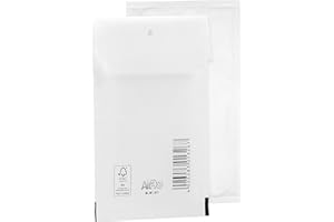 Bantex 400123100 Koperta Bąbelkowa, Biały, A1, Zestaw 10 sztuk