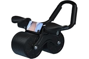 UMIKK Automatic Rebound Abdominal Wheel,Wheels Roller Domestic Abdominal Wheel,4D Bauchübungsrolle mit Ellbogenunterstützung Training Geräte,Bauchmuskeltraining