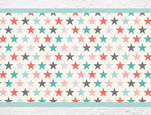 I-love-Wandtattoo b-10021 Kinderzimmer Bordüre "Sterne" Sternenhimmel Kinder