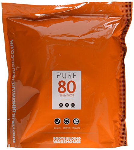 Pure Whey Concentrate 80 Protein Powder - Excellent Amino Profile for Lean Muscle Building, Growth and Recovery. Grass-fed, Low & No Added Sugar - Caramel Biscuit, 2kg