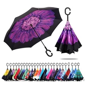 CICILIAYA Paraguas invertido plegable de