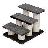 PawHut Tiertreppe Katzentreppe Hundetreppe Treppe für Katze und Hunde 3 Stufen (Modell 4)