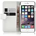 Produktbild JAMMYLIZARD Lederhülle für iPhone 6 / 6s | Ledertasche [ Wallet Tasche Series ] Leder Book Case Hülle Flip Cover Schutzhülle mit Kartenfach, Weiß