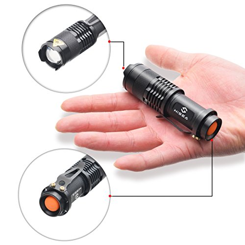 Hisea Portable Mini-UV-Lampe Taschenlampe mit grellem Licht als Urinfleckendetektor für Pet Partner / Scorpion / Spek / Gefälschte Brille mit UV - 2