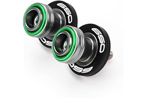 ZEXDDI Fit For Z650 RS Ninja 650 EX650 2017-2025 Versy650 Motorcycle CNC 2PCS M8 Swingarm Spool Sliders Stand Screw Z 650 Ninja650 Z650RS Swing Arm Slider Bobbins (Green)