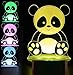 Produktbild 3D Panda Optische Illusions-Lampen, Tolle 7 Farbwechsel Acryl berühren Tabelle Schreibtisch-Nachtlicht mit USB-Kabel für Kinder Schlafzimmer Geburtstagsgeschenke Geschenk