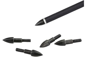 ZSHJGJR 24pcs Tiro con L'Arco Punte di Freccia 60-100 Grano Acciaio al Carbonio Broadheads Tradizionale Punta di Metallo Obiettivo di Caccia Punti di Punta