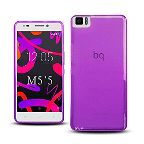 TBOC Pack Funda de Gel TPU Morada Protector Pantalla Vidrio Templado para bq Aquaris M5 5 5 5 Pulgadas Funda de Silicona Ultrafina y Flexible Protector de pantalla Resistente a Golpes Ca das y Ara azos TBOC Pack Funda de Gel TPU Morada Protector Pantalla Vidrio Templado para bq Aquaris M5 5 5 5 Pulgadas Funda de Silicona Ultrafina y Flexible Protector de pantalla Resistente a Golpes Ca das y Ara azos