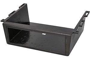 Audioproject A269 – Carcasa para radio de coche, 1 DIN universal, marco de montaje para coche, camión, barco, caravana, color negro