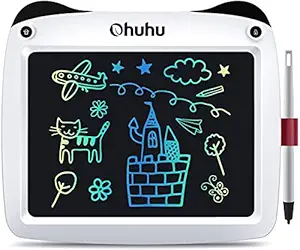 Ohuhu 9 inch Electronic Drawing Doodle Board, Digital Drawing Pad,Drawing Tablet Scribble and Play Learning Boards for Kids Children at Home and School (No Include Batteries)